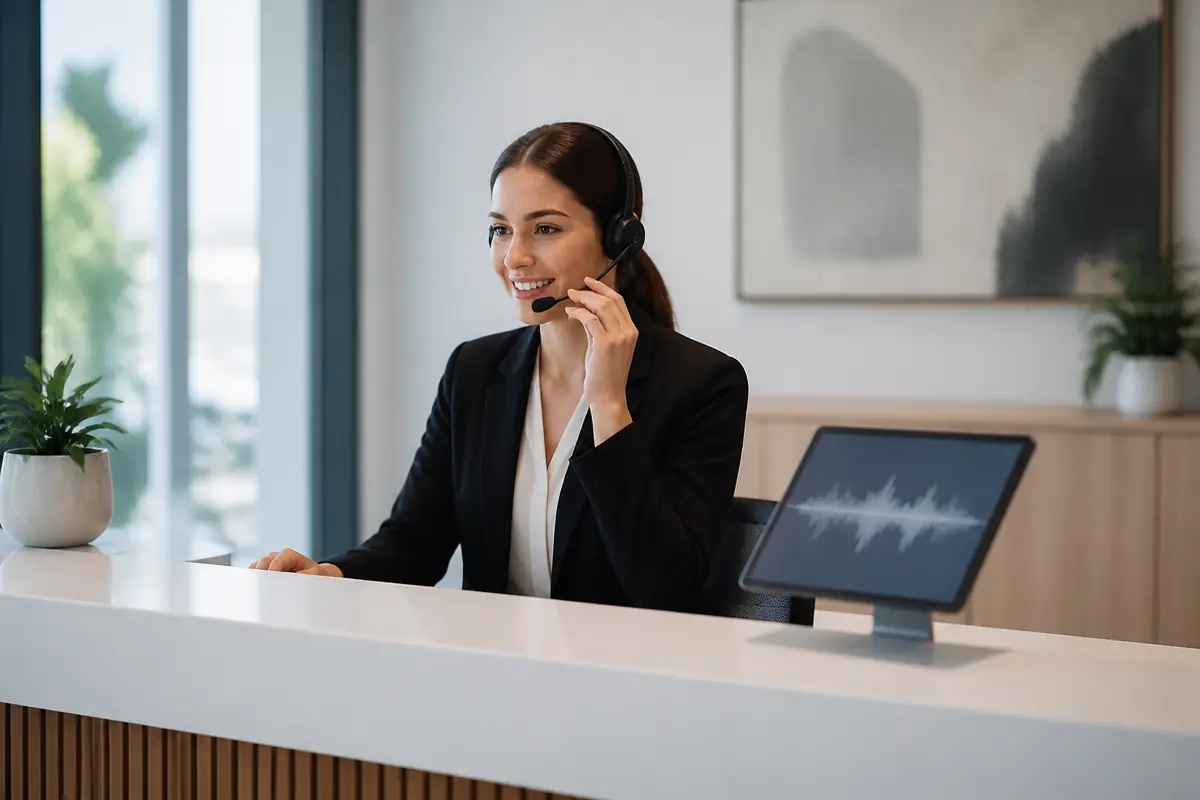 Illustration for What an AI Receptionist Actually Does for a Small Business